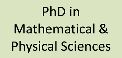 Phd Course in Mathematical and Physical Sciences